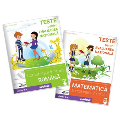 Set de 2 caiete. Teste de matematica si limba romana, Evaluarea Nationala clasa a 2-a Set de 2 caiete. Teste de matematica si limba romana, Evaluarea Nationala clasa a 2-a