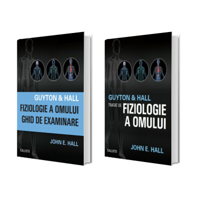 Set de 2 carti Guyton and Hall. Tratat de fiziologie a omului si Fiziologie ghid de examinare