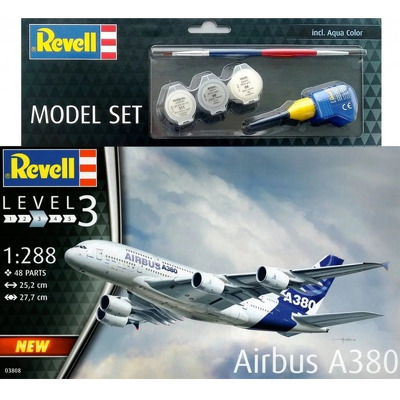 Set de asamblare Airbus A380, 47 piese