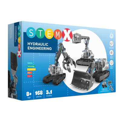 Set de constructie STEM X - Buldozer Hidraulic 3 In 1
