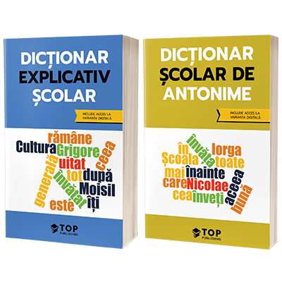 Set de dictionare scolare cu acces la varianta digitala - Antonime si Dictionar explicativ scolar