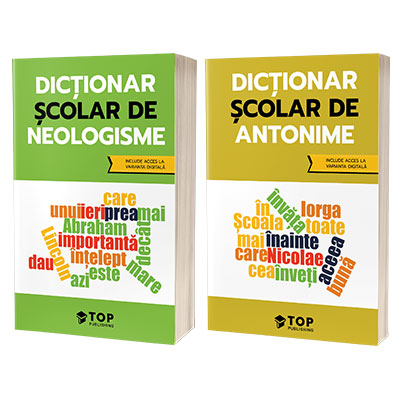 Set de dictionare scolare cu acces la varianta digitala - Antonime si Neologisme