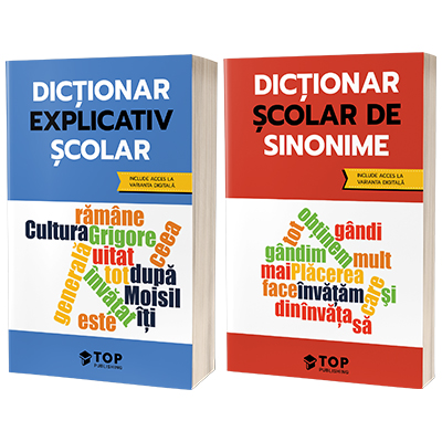 Set de dictionare scolare cu acces la varianta digitala - Sinonime si Dictionar explicativ scolar