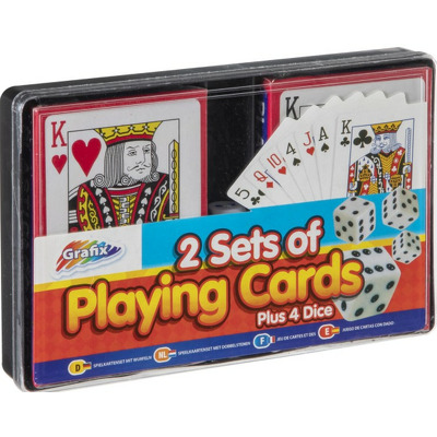 Set de doua pachete de carti si zaruri