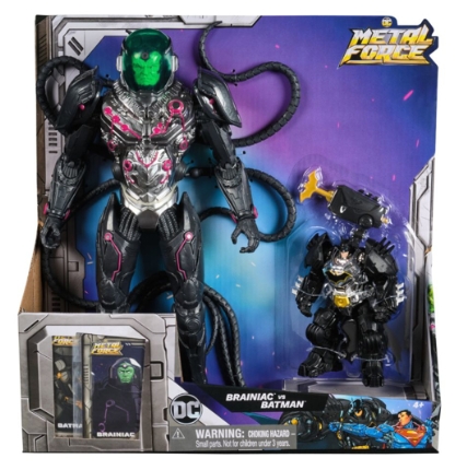 Set de figurine Brainiac versus Batman