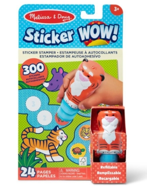 Set de joaca cu sticker si stampila cu tigri