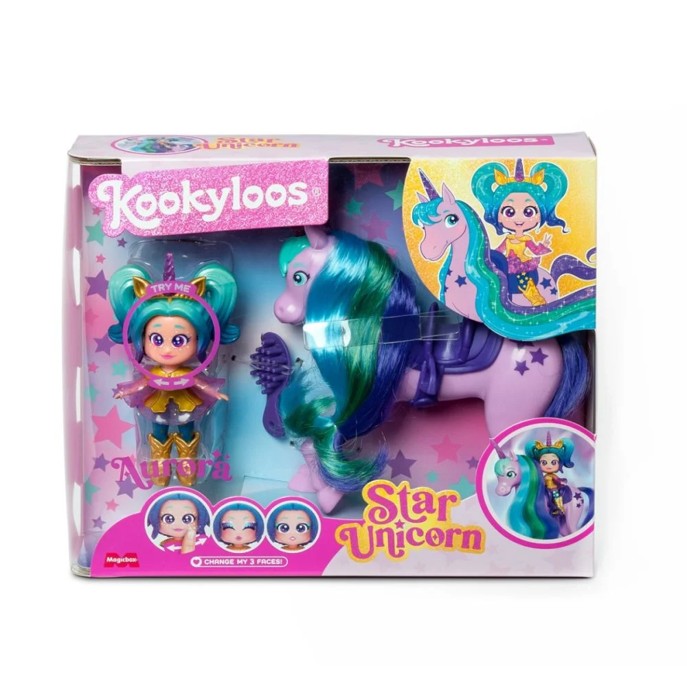 Set de joaca KOOKYLOOS - Aurora si Star Unicorn