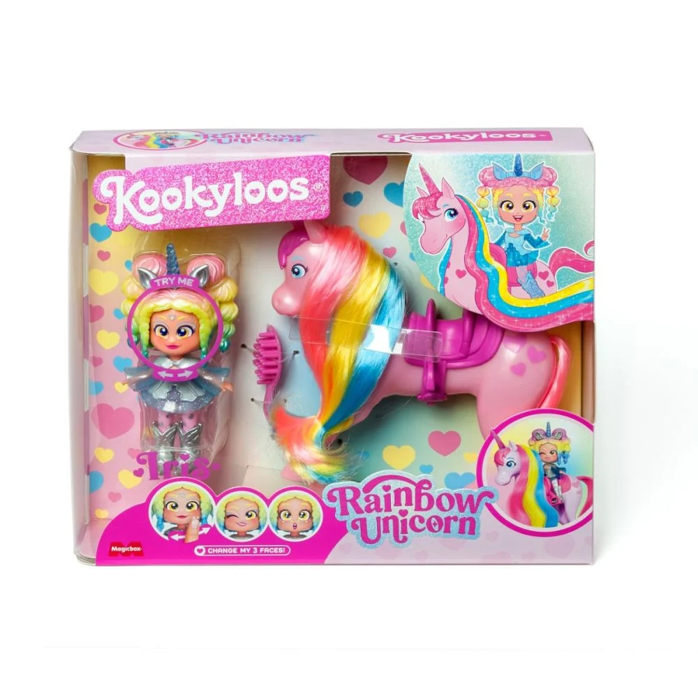Set de joaca KOOKYLOOS - iris si Rainbow Unicorn