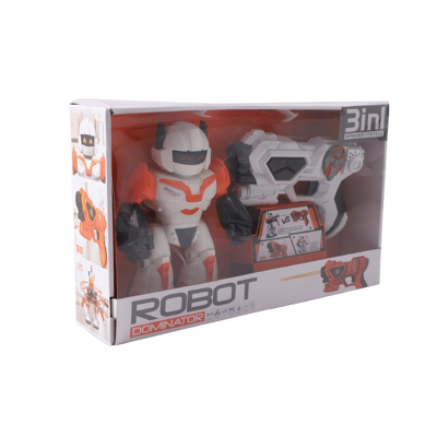 Set de joaca - Robot interactiv cu pistol 3 in 1