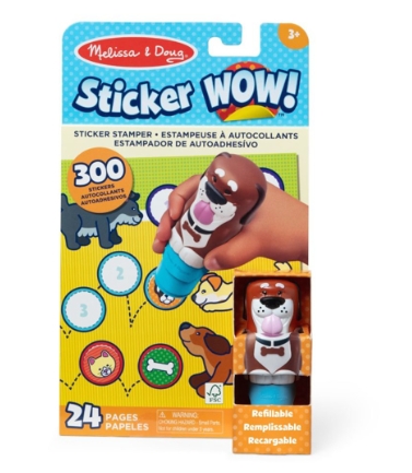 Set de joaca sticker stampila cu catelusi