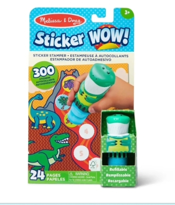 Set de joaca stickere si stampila cu dinozauri