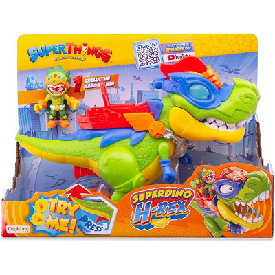 Set de joaca SUPERTHINGS - Superdino H-Rex si figurina Kazoom