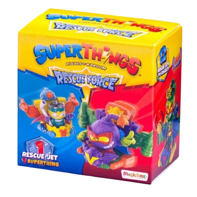 Set figurina cu vehicul SUPERTHINGS - Jet Rescue Force