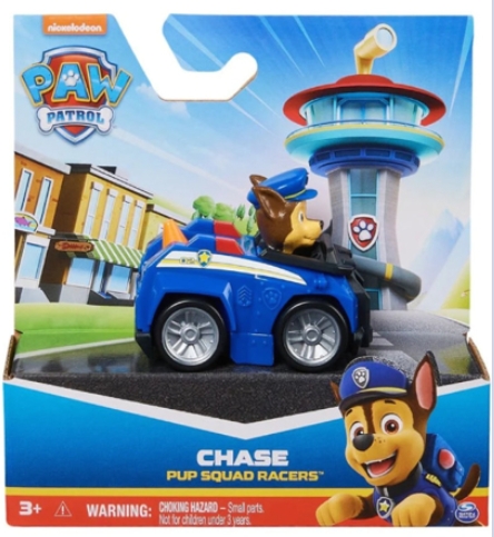 Set figurina si vehicul Chase Pup Squad Racers - Paw Patrol