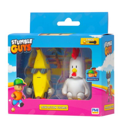 Set Figurine Stumble Guys 2 buc Chicken si Banana Guy