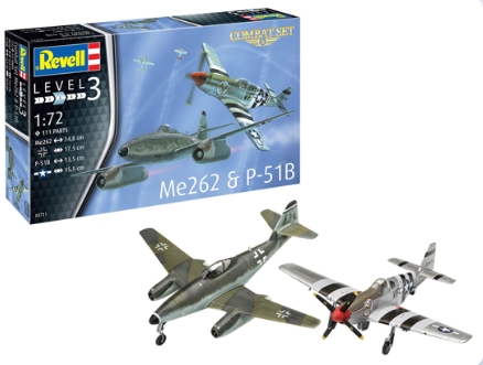 Set macheta aeromodele Revell Messerschmitt si Mustang