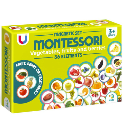 Set magneti Montessori - Fructe si legume