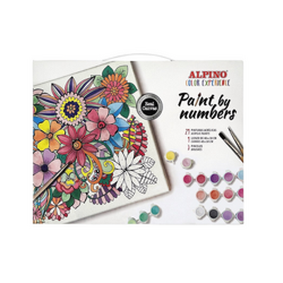 Set pictura pe numere, contine: panza canvas 40x30cm, 3 pensule, ALPINO - Paint Color Experience