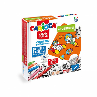 Set puzzle cu 12 carioci Adventure