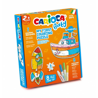 Set puzzle cu 8 carioci Transports Carioca baby