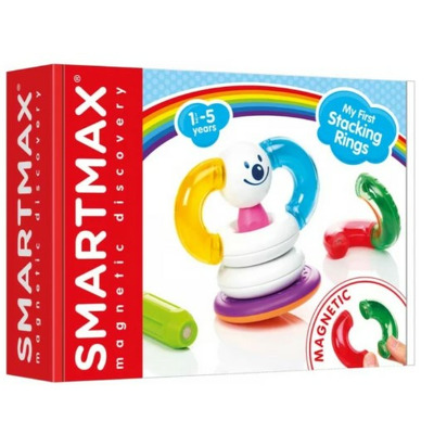 SmartMax My First Stacking Rings, Set magnetic 10 piese, 1-5 ani
