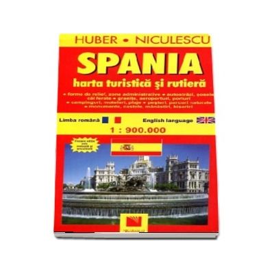 Spania. Harta turistica si rutiera (La scara de 1: 900.000)