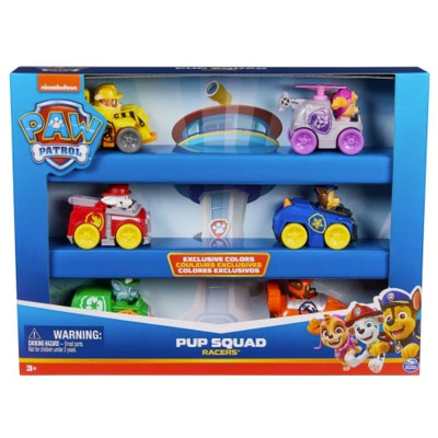 Spin Master Set 6 figurine Paw Patrol, Pup Squad Racers