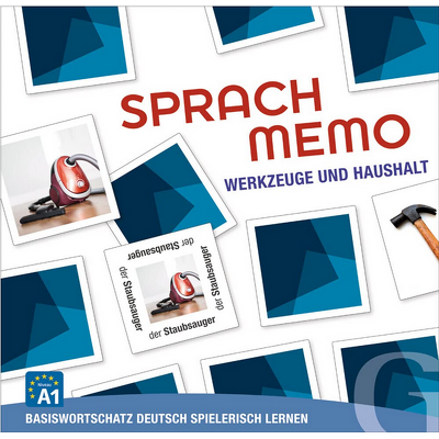 Sprachmemo Deutsch. Werkzeuge und Haushalt Sprachspiel A1