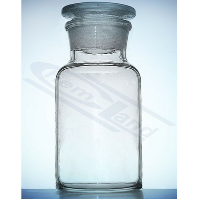 Sticla pentru reactivi, transparenta, gat larg si dop rodat 30ml