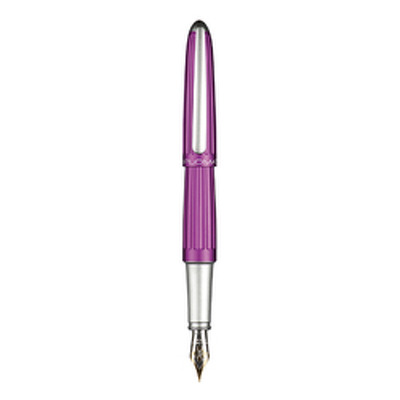 Stilou Diplomat Aero, cu penita M, aurita 14kt. - violet