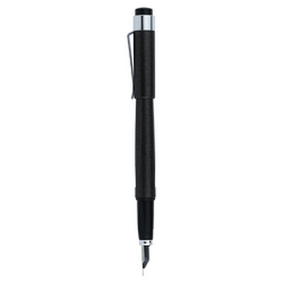 Stilou DIPLOMAT Magnum, cu penita EF, din otel inoxidabil - crow black