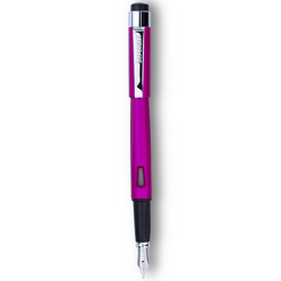 Stilou DIPLOMAT Magnum, cu penita EF, din otel inoxidabil - hot pink