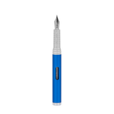 Stilou DIPLOMAT Nexus, cu penita M, din otel inoxidabil - Blue Chrome
