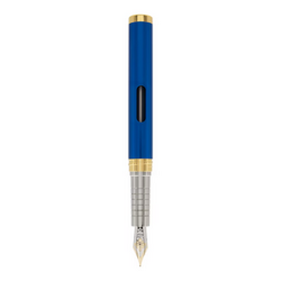 Stilou DIPLOMAT Nexus, cu penita M, din otel inoxidabil - blue gold