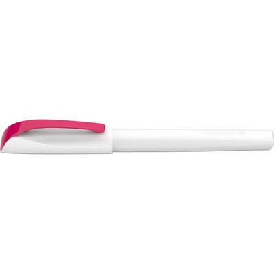 Stilou Schneider Vivaz (tip M - medium) - corp alb, clema si rubber grip rubin red