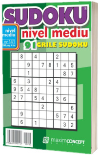 Sudoku nivel mediu. 91 grile sudoku. Numarul 141
