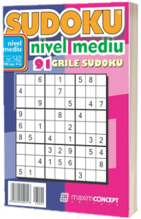 Sudoku nivel mediu. 91 grile sudoku. Numarul 142