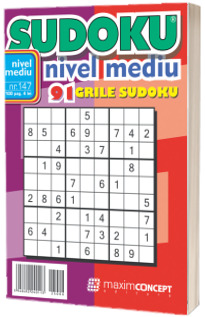 Sudoku nivel mediu. 91 grile sudoku. Numarul 147
