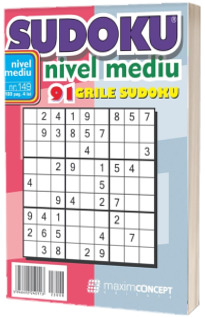 Sudoku nivel mediu. 91 grile sudoku. Numarul 149