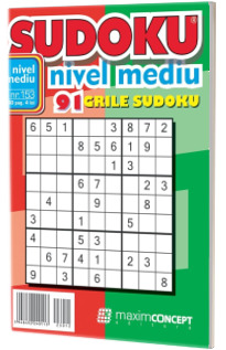 Sudoku nivel mediu. 91 grile sudoku. Numarul 153