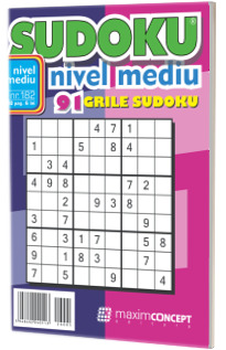 Sudoku nivel mediu nr. 182 Sudoku nivel mediu nr. 182