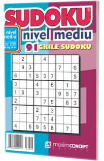 Sudoku nivel mediu nr. 185 Sudoku nivel mediu nr. 185