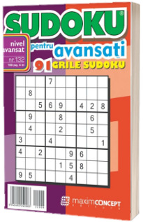 Sudoku pentru avansati. 91 grile sudoku. Numarul 132