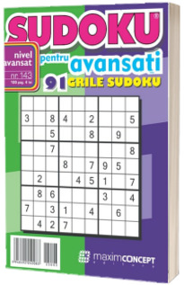 Sudoku pentru avansati. 91 grile sudoku. Numarul 143