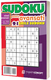 Sudoku pentru avansati. 91 grile sudoku. Numarul 144