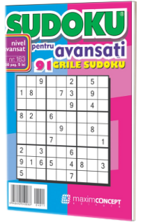 Sudoku pentru avansati. 91 grile sudoku. Numarul 163