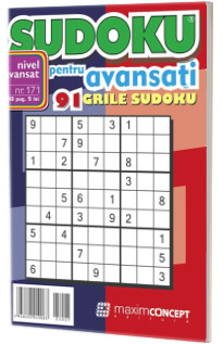 Sudoku pentru avansati. 91 grile sudoku. Numarul 171