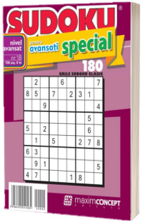 Sudoku pentru avansati special, numarul 18. 180 de grile sudoku clasic