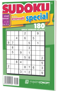 Sudoku pentru avansati special, numarul 30. 180 de grile sudoku clasic