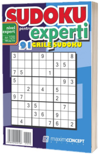 Sudoku pentru experti. 91 grile sudoku. Numarul 126